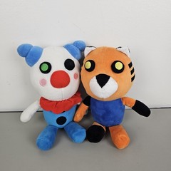 Roblox Piggy Clowny & Tigry 8″ Plush Lot Of 2 Set Stuffed Animals