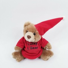 Brown Bear Plush Stuffed Animal With Lucky Bear Red Shirt Soft Toy 6″