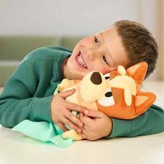 BLUEY Sleepy Time Bingo 13″ Sing Along Plush with Blanket 7 Fun Phrases new