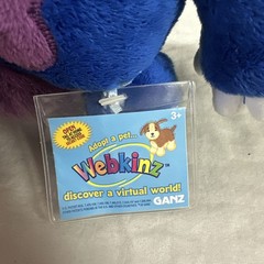 Ganz Webkinz Midnight Monster Plush Stuffed Animal WITH Code Blue Green Purple