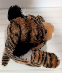 Plush Adventure Planet Bengal Tiger Beaded Brown Eyes 12″ tall sitting
