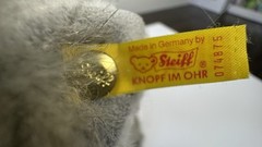 Steiff Cat Whiskas Mom Cat Standing Gray Plush Original Ear Tag 075875