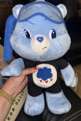 Care Bears Grumpy Bear Plush, 15 inches – Wearing Snorkeling Mask