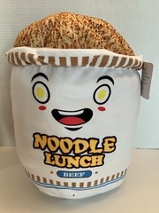 New Ideal Toys Ramen Noodle Lunch Cup Beef 13″ Plush Soup Dorm College Life