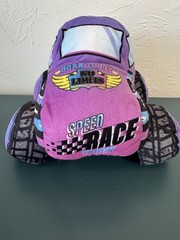 “Born To Fly” Plush Monster Truck 9 Inches -Blue/Purple/Black Soft