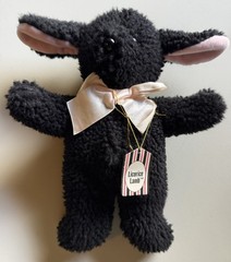 North American Bear Co. Licorice Lamb Black 10” Plush Sheep 1989 Vintage W/ Tags