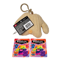 Fuggler Mr NEEDLES Plush Clip-On Keyring +2 Free Trading Cards New with Tags