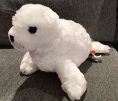 Wild Republic White Harp Seal Plush Stuffed Ocean Animal 14″