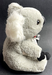 Koala Bear Gray Plush 9″ w/Hang Tag Excellent Condition Australia Ribbon Tag NOS