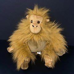 E &J Prima Classic Brown Gorilla Ape Plush 10″ Stuffed Animal Realistic Sits