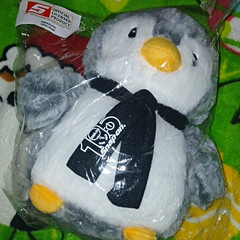Snap-on Penguin Plush Stuffed Animal Washable Gray White Small (6-14 in) 2025