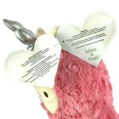 Pink Plush Unicorn Llama Toy With Sound and Lights Tall Soft Stuffed Animal