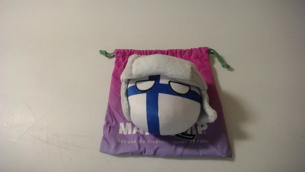 Finland Ball Plush Makeship Youtube Indie Drew Durnil RARE Only 1955 RARE!