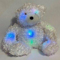 Cepia Glo-E Bear 16” White Color Kinetics Light-Up Plush Toy Works Perfectly!