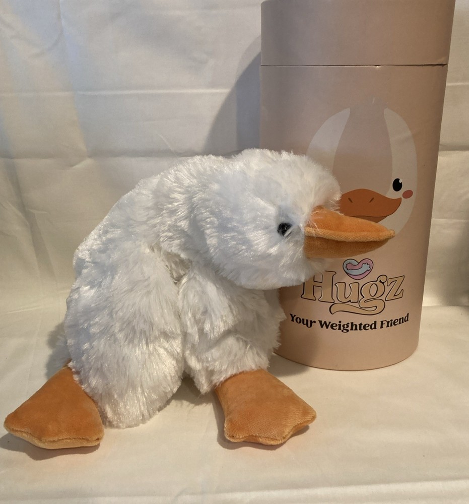 Hugz Official Weighted Stuffed Animal 3.8 lb – Quackers The Duck