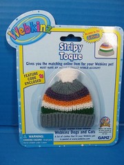 Webkinz Pet Clothing Stripy Toque Beanie Hat w/Code By Ganz Fits Most New