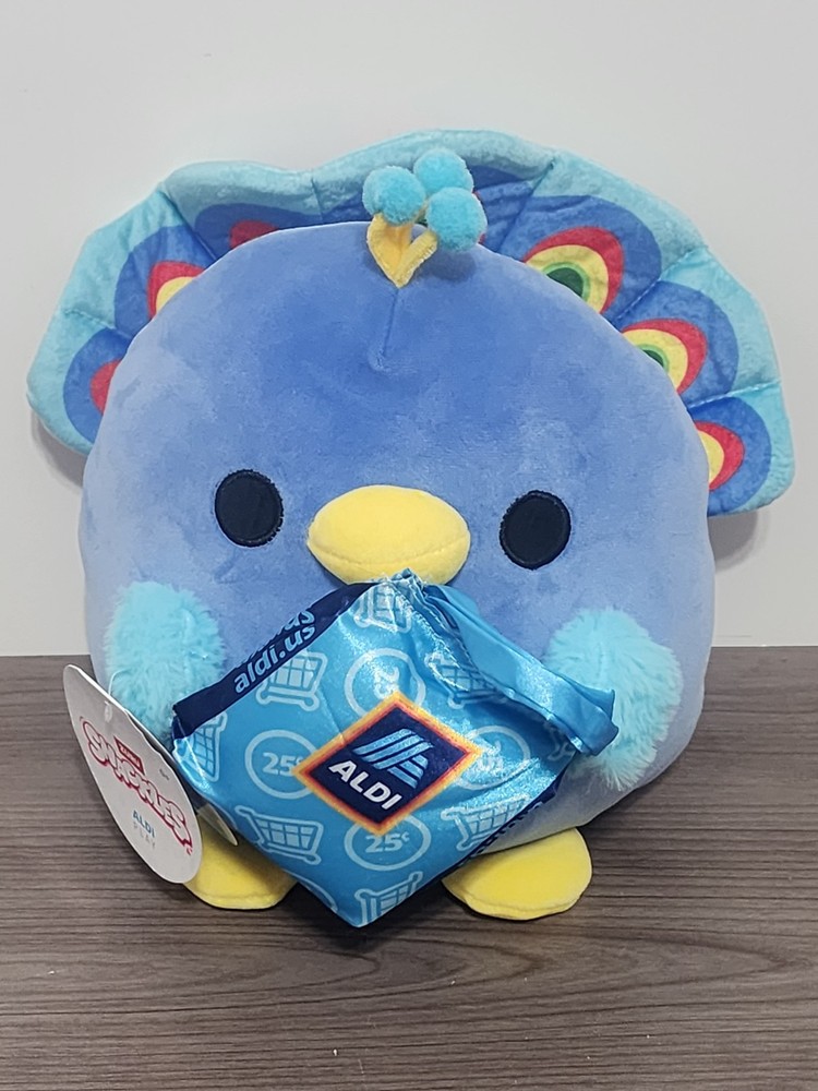 ❤️ALDI🐻 Z185~Zuru Snackles LEVI PEACOCK Limited Release 8″ Plush NEW w/TAGS