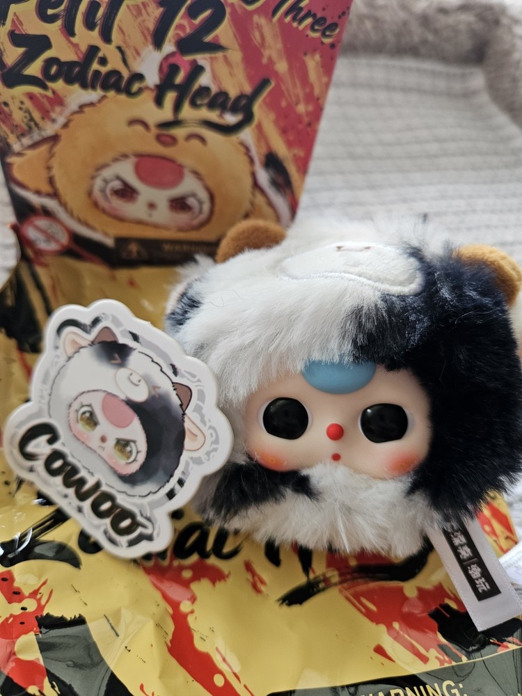 Baby Three Petit 12 Zodiac Head *Cow* Boba Eyes 💥 Viral @ Five Below