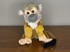 Wild Republic Squirrel Monkey Plush Stuffed Animal Plush Cuddlekins 8″ Brown Toy