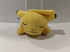 Pokemon Sleeping Plush Pikachu Laying Down Floppy Fuzzy Nintendo Doll 2023 – 6”