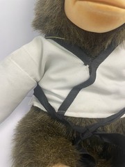VTG Tagged 1995 Junior Chimp Hand Puppet in Karate Gi Outfit – Rare Martial Arts