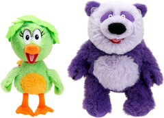 Toys Donkey Hodie 8″ Sound Plush Twin Pack – Purple Panda & Duck Duck – Squeeze
