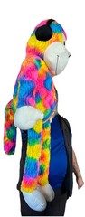 Punch Security Monkey Rainbow Tie Dye Big 42” Plush Ape Headphones Gay Pride New