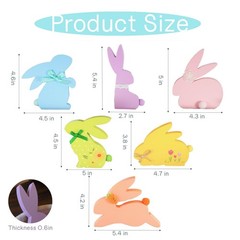 NYUWOUARC Easter Varying, Yellow,Orange,Lavender,Green, Pink, Blue
