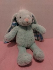 Plushible Green Bunny Rabbit Plush 14″ Plaid Long Ear Stuffed Animal Easter