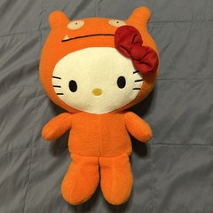SDCC 2013 Exclusive Hello Kitty Ugly Doll WAGE Orange Monster 15” Plush RARE