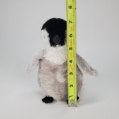 Aurora World Penguin Chick Plush Stuffed Animal Grey White Black 7 Inch