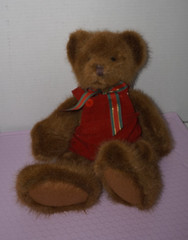 House of Lloyd Brown Pickering Teddy Bear Stitched Nose Plush Weighted Legs 15″