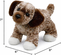 Douglas Spud Mixed Breed Mutt Dog Plush Stuffed Animal | 8 Inch Long