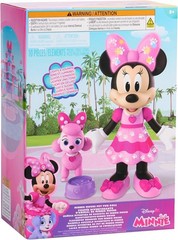 Disney Jr. Minnie Mouse Pet Fun Doll – 10-Inch Poseable Medium, Multicolor