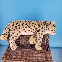 FAO Schwarz Cheetah Leopard Cat Plush Realistic 25″ Stuffed Animal 2017