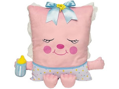 Pillow People: Rock A Bye Baby – 2-in-1 Toy & Pillow Rectangle Pink