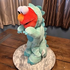 Sesame Street Elmo Dinosaur Costume Plush Toy Talking Walking 2022 Tested Works