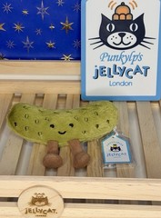 Authentic Jellycat❣️Amuseables Pickle + Tag Shield NWT Plush Toy 🥒
