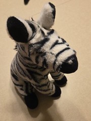 The Petting Zoo Plush 12″ Zebra White Black Stripes Stuffed Animal