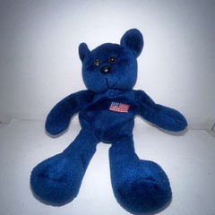 USA Flag 8″ Blue Teddy Bear Genich International