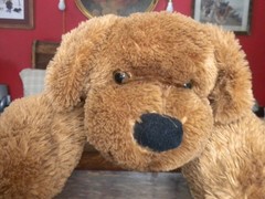 Animal Adventure Labradoodle Large Brown Puppie Body Pillow 32 inch
