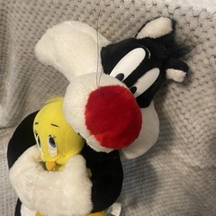 Vintage 1998 Warner Bros. Sylvester and Tweety Bird 21” Upright Plush: RARE