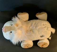 Stuffies Champ 2013 White Lion Plush Doll 7 pockets pajama PJ keeper large 20″