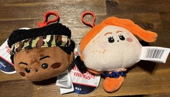 NWT Stranger Things Tales ‘85 Atamas Plush Clip-On Keyring LUCAS & MAX Set Of 2