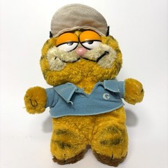 Vintage Garfield Tennis Plush 1978-1981. 8” X 6”. Missing Racket. Toys