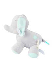 Carter’s Gray Elephant Plush Stuffed Animal Mint Green Star Sound Music Wind Up