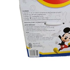 Disney Mickey Story Plush and Book LIGHTS UP AND READS 3 Stories