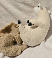 ​Authentic Felissimo Sheep Shearing Plush Toy with Fleece Coat & Clipper Zipper