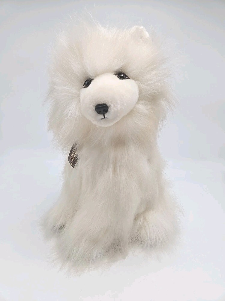 Samoyed Dog Vintage 1985 24K Polar Puff IKC Plush Stuffed Animal Kennel Club 12″