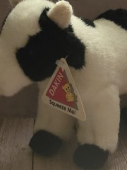 Vintage 1997 Dakin Applause Cow Plush 8″ Spotted Stuffed Animal Tag Non-Working